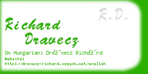 richard dravecz business card